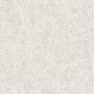 Обои белые листья