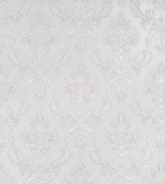 Обои белые Дамаск