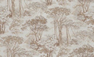 Обои бежевые с из