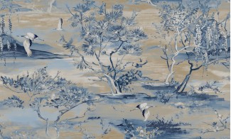 Обои синие вимнил