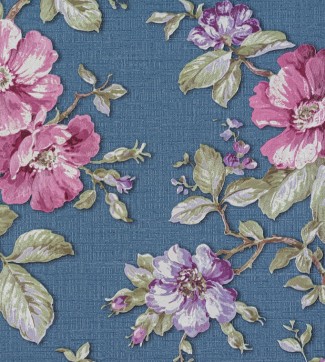 Обои синие с круп