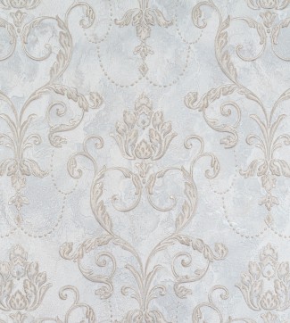 Обои серые Дамаск