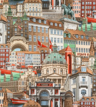 Обои город красны