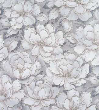 Обои серые цветы