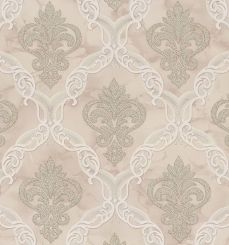 Обои бежевые Дама