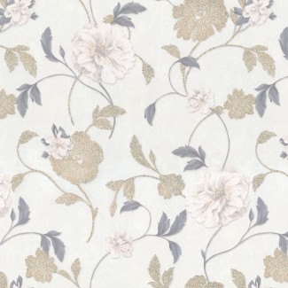 Обои цветы на бел