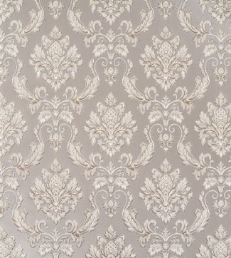 Обои серые Дамаск