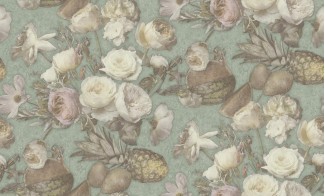 Обои зеленые вини