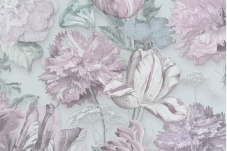 Обои голубые с кр