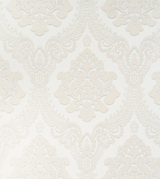 Обои дамаск белый