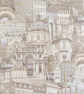 Обои город бежевы